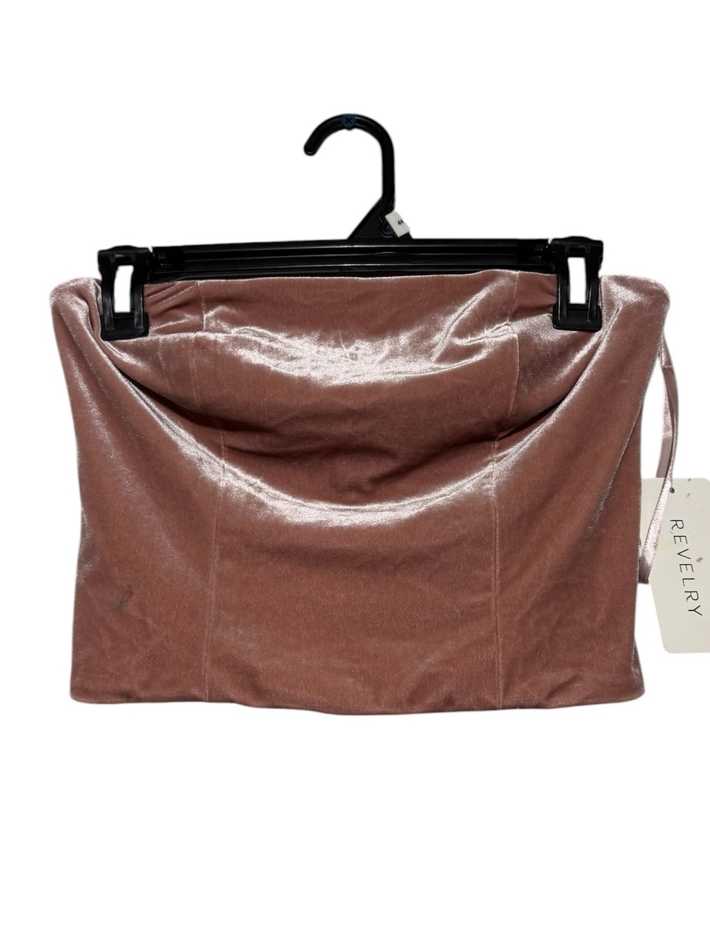 Revelry NWT Velvet Cropped Bustier Corset Size XS Blush Pink‎ Wedding Formal